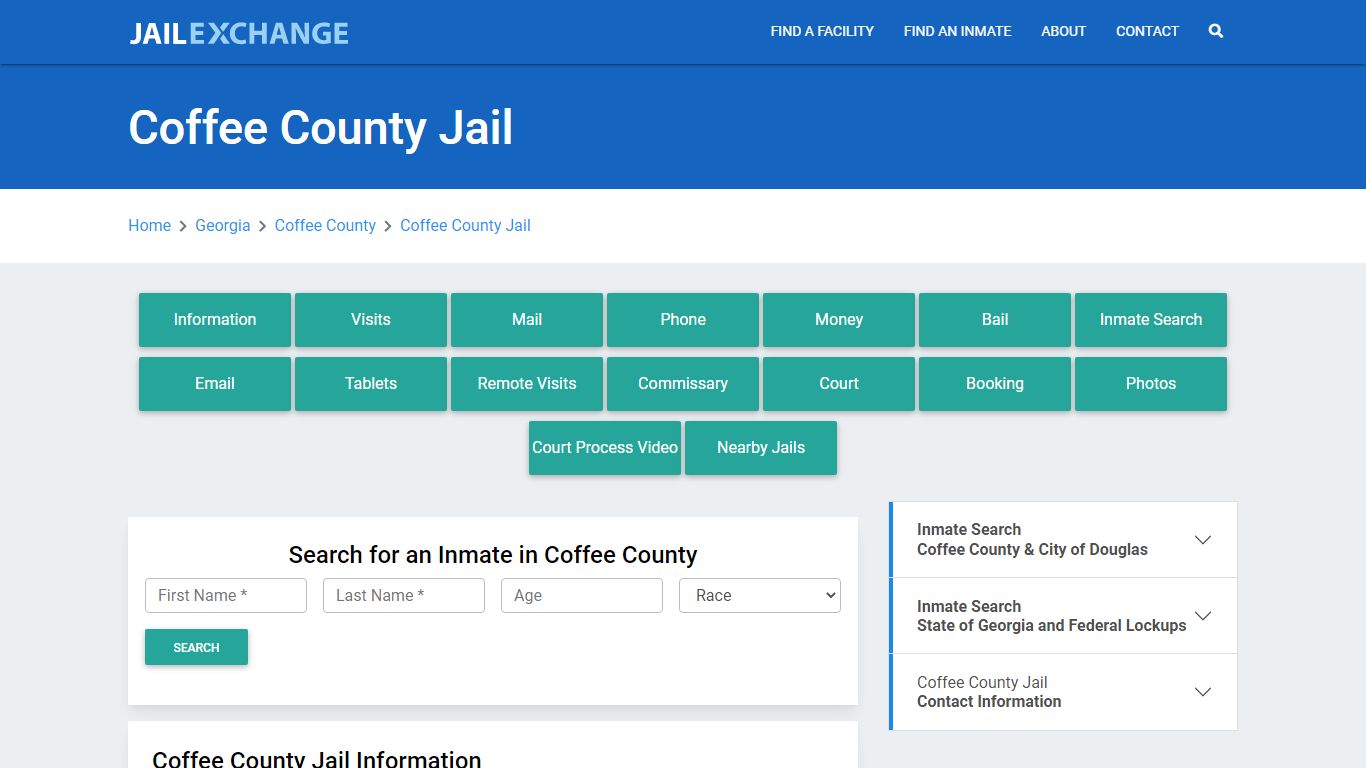 Coffee County Jail Roster Lookup, GA, Inmate Search